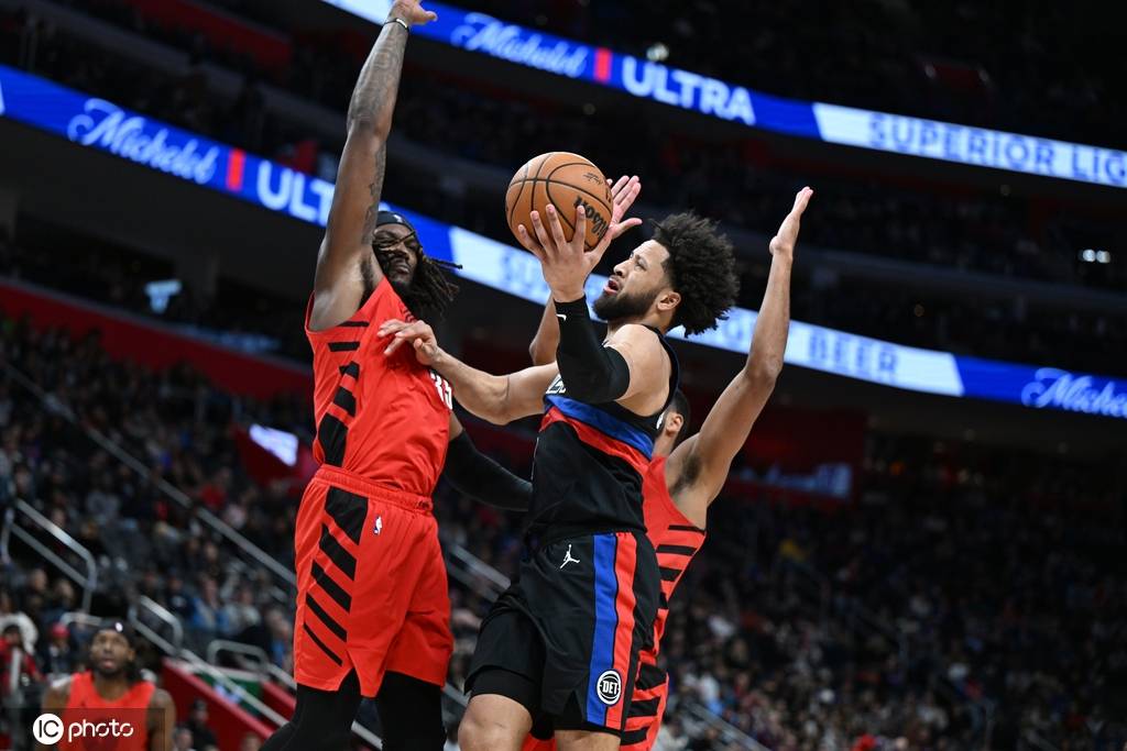 坎宁安29+9阿夫迪亚35+9+7 活塞6人上双力克开拓者